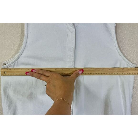 OneTeaspoon Women's White Mini Braxton Button Front Utility Playsuit Romper M - Picture 11 of 12